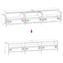 Tv-Meubel 202X39X43,5 Cm Koudgewalst Staal