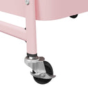 Opbergtrolley 3-Laags 42X41,5X77 Cm Staal Roze