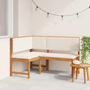 Tuinhoekbank Met Kussens 140X100X91 Cm Massief Acaciahout