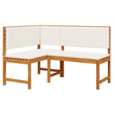 Tuinhoekbank Met Kussens 140X100X91 Cm Massief Acaciahout