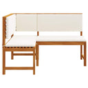 Tuinhoekbank Met Kussens 140X100X91 Cm Massief Acaciahout