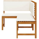 Tuinhoekbank Met Kussens 140X100X91 Cm Massief Acaciahout