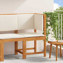 Tuinhoekbank Met Kussens 140X100X91 Cm Massief Acaciahout