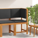 Tuinhoekbank Met Kussens 140X100X91 Cm Massief Acaciahout