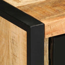 Dressoir 55X35X70 Cm Massief Ruw Mangohout