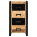 Ladekast 40X40X90 Cm Massief Ruw Mangohout