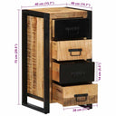 Ladekast 40X40X90 Cm Massief Ruw Mangohout