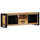 Tv-Meubel 100X30X35 Cm Massief Ruw Mangohout