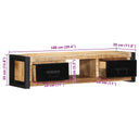 Tv-Meubel 100X30X25 Cm