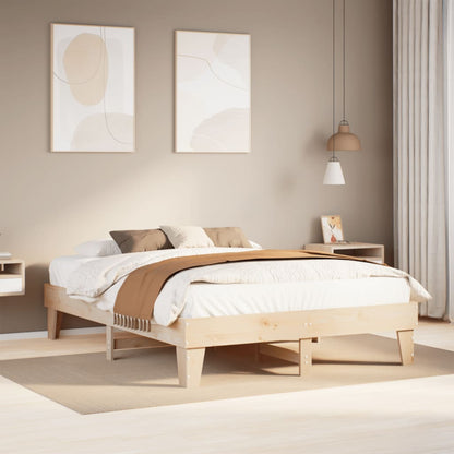 Bedframe Zonder Matras Massief Grenenhout