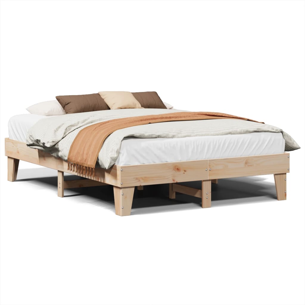 Bedframe Zonder Matras Massief Grenenhout