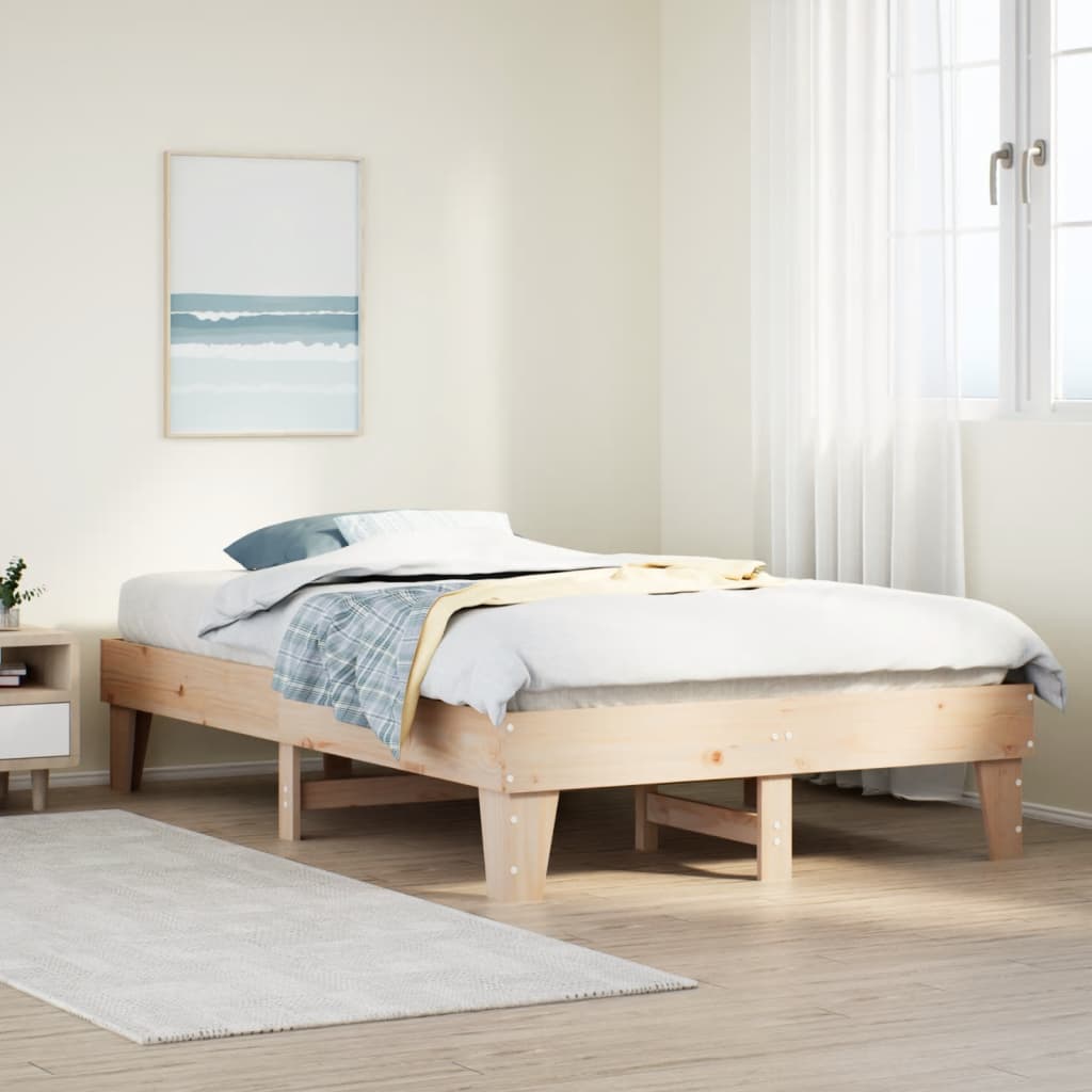 Bedframe Zonder Matras Massief Grenenhout