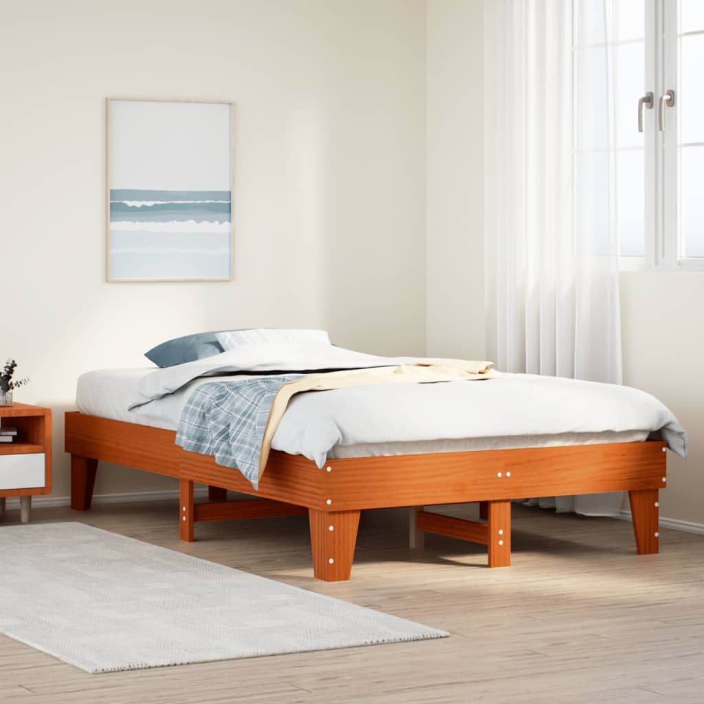 Bedframe Zonder Matras Massief Grenenhout