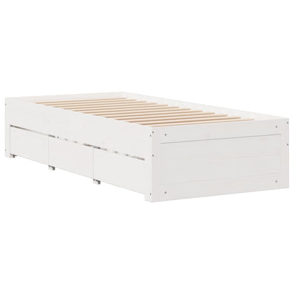 Bed Met Boekenkast Zonder Matras Grenenhout