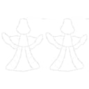 Kerstverlichting Engel Silhouet 2 St 50 Leds Warm Wit
