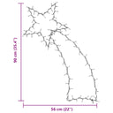 Kerstverlichting Vallende Ster Silhouet 115 Leds Warm Wit
