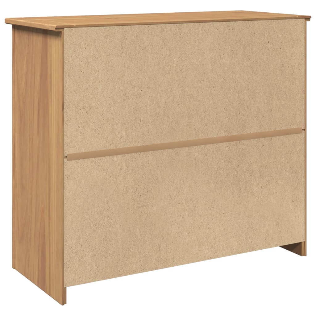 Dressoir Met Lades Panama 93X40X80 Cm Massief Grenenhout