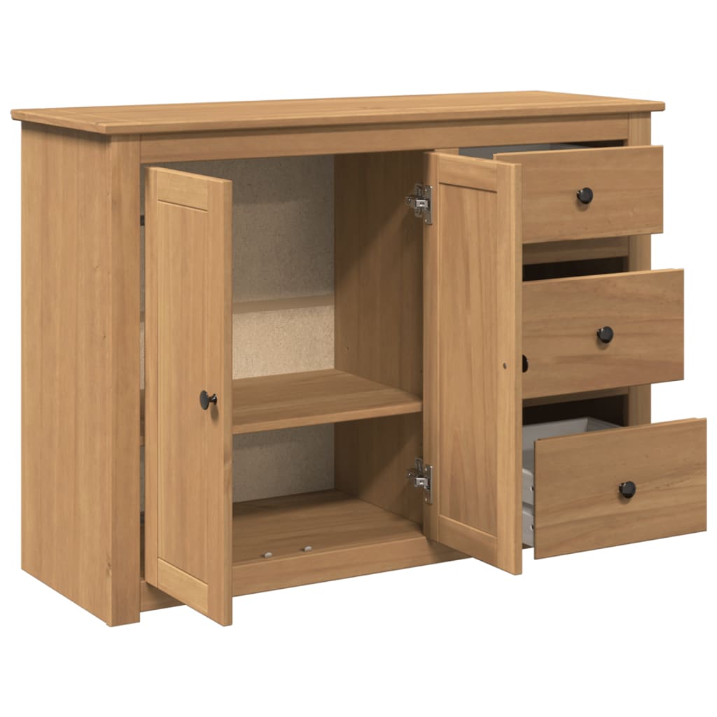 Dressoir Met Lades Panama 112X40X80 Cm Massief Grenenhout