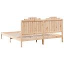 Bedframe Extra Lang Zonder Matras Massief Hout