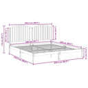 Bedframe Extra Lang Zonder Matras Massief Hout