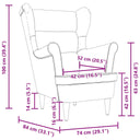 Fauteuil 74X84X100 Cm Linnen