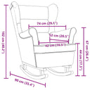 Schommelstoel 74X90X102 Cm Stof