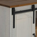 Dressoir Halden 2 Schuifdeuren 112X40X80 Cm Massief Hout