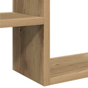 Wandschappen Kubus 50X15X50 Cm Hout Artisanaal Eiken