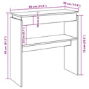 Wandtafel 80X30X80 Cm Bewerkt Hout