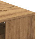 Salontafel 102X55X43 Cm Bewerkt Hout Artisanaal Eikenkleur