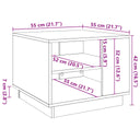 Salontafel 55X55X42 Cm Bewerkt Hout