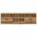 Tv-Meubel 150X33,5X45 Cm Bewerkt Hout Artisanaal Eikenkleur