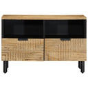 Tv-Meubel 70X33X46 Cm Massief Mangohout Bruin Blauw