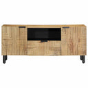 Tv-Meubel 105X33X46 Cm Massief Mangohout Bruin