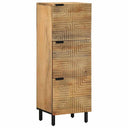 Hoge Kast 40X33X110 Cm Massief Mango Bruin