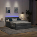 Bedframe Met Matras 180X200Cm Stof Kleurig