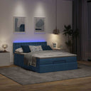 Bedframe Met Matras 180X200Cm Stof Kleurig