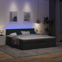 Bedframe Met Matras 180X200Cm Stof Kleurig