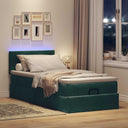 Ottoman Bed Met Matras En Led's 140X190Cm Fluweel