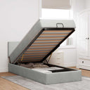 Ottoman Bed Met Matras En Led's 140X190Cm Fluweel