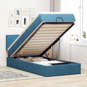 Ottoman Bed Met Matras En Led's 140X190Cm Fluweel