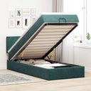 Ottoman Bed Met Matras En Led's 140X190Cm Fluweel