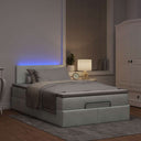 Ottoman Bed Met Matras En Led's 140X190Cm Fluweel