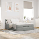 Ottoman Bed Met Matras En Led's 140X190Cm Fluweel