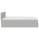 Ottoman Bed Met Matras En Led's 140X190Cm Fluweel