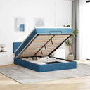 Ottoman Bed Met Matras En Led's 140X190Cm Fluweel