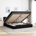 Ottoman Bed Met Matras En Led's 140X190Cm Fluweel