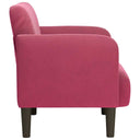Fauteuil Met Armleuningen 54 Cm Fluweelrood