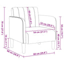 Fauteuil Met Armleuningen 54 Cm Fluweelrood
