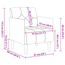 Fauteuil Met Armleuningen 55 Cm Fluweel
